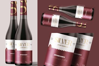 design wine label, bottle wine label, drink label, vintage wine label design
