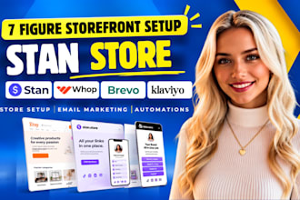 setup stan store, stan store email marketing, whop, brevo, klaviyo email flows
