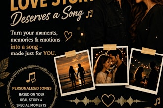 turn your story, memories, and special moments into a unique personalized song