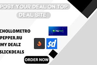 post your deals and coupon codes on mydealz, pepper, hotukdeals, dealabs,