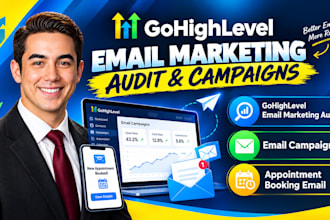 do gohighlevel email marketing audit, email campaign, appointment booking email