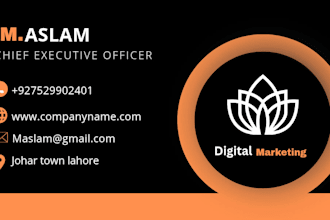 design professional modern visiting card and bussines card