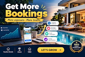 promote airbnb listing, vrbo marketing and seo optimization to boost bookings