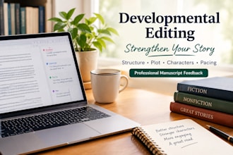 do a professional developmental edit for your manuscript