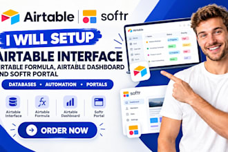 do airtable interface, airtable formula, airtable dashboard and softr portal