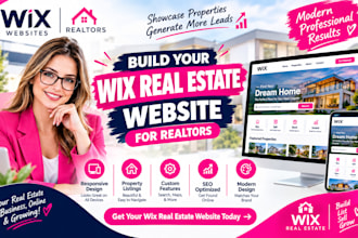 build realtors wix real estate website, real estate wix website, wix website