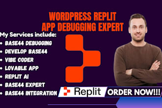 migrate, clone website from lovable ai, base44 to wordpress replit app debugging
