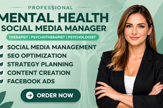 be your social media manager for therapists, psychologists, mental health