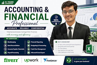 do bookkeeping, accounting and financial reporting in excel