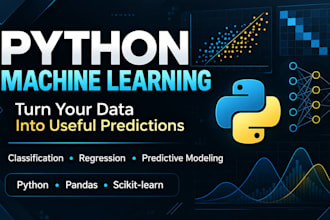 build a machine learning model in python for your data