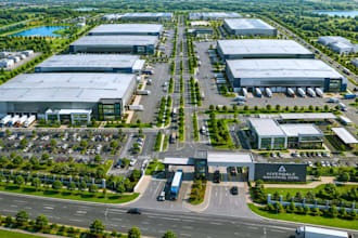 design a professional 3d business park, industrial park or commercial masterplan