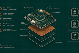 develop stm32 rp2040 risc v pcb firmware embedded c freertos custom boards