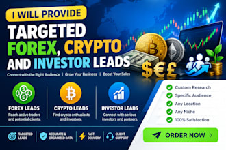 provide targeted forex, crypto, and investor leads