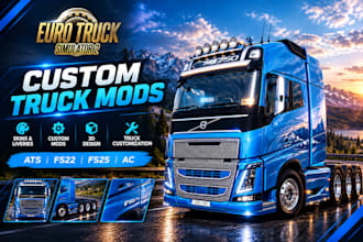 design custom truck skins, wraps, mods and 3d assets