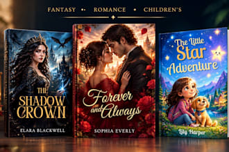 romance book cover illustration, ebook cover design, KDP cover, book cover art