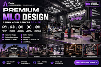 create custom fivem mlo interiors, ymap maps, and gta v interiors