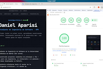 pagina web moderna, SEO y integraccion con ia