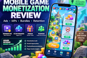 review your mobile game monetization and ad strategy