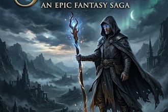design professional premade book cover for fantasy or scifi