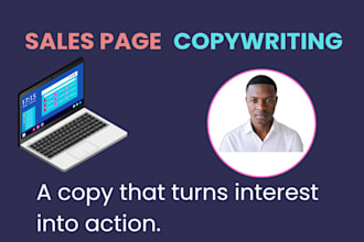 be your sales page copywriter,