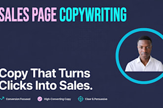 be your sales page copywriter,
