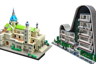 model 3d lego house, building, car lego moc architecture with instructions