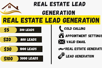 provide real estate leads generation appointment settings cold calling