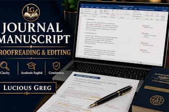 edit and proofread your journal manuscript or research paper
