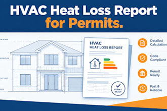 create professional hvac heat loss calculation reports for permits