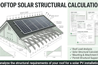 do rooftop solar structural calculations and roof load analysis