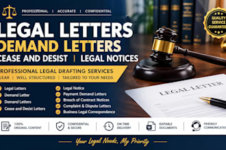 draft legal letters demand letters cease and desist legal notices legal document