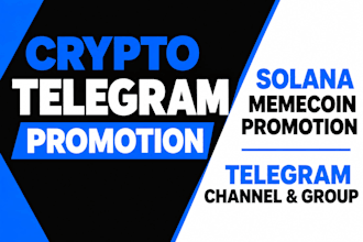 crypto telegram promotion solana memecoin promotion telegram channel group