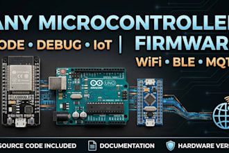 develop custom esp32 firmware for wifi bluetooth iot project