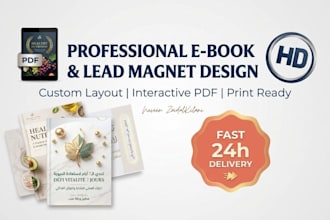 design a professional ebook layout and lead magnet digital guide