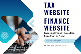 design tax website financial advisor website finance website finance lead funnel