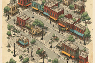 create a modern neighborhood map for your property
