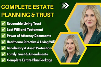 draft a power of attorney and legal trust document for you
