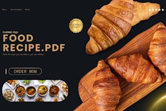 design a canva cookbook recipe book and recipe ebook
