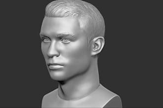 3d character printable stl,sculpt custom 3d model for printing, 3d human figures