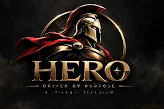 create awesome superhero cartoon character and   mascot superhero logo