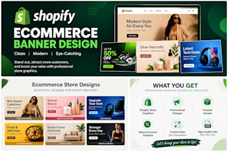 design ecommerce banners for shopify and online stores