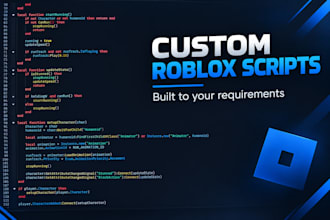 make roblox scripts and vfx