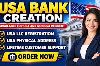 usa bank creation, USA physical address, bank creation, proof of address, US llc