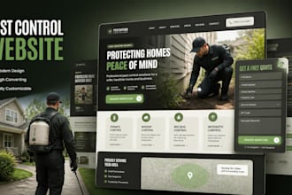 build pest control website exterminator pest quote fumigation rodent control