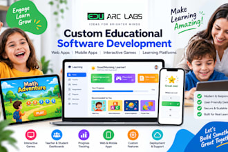 develop educational web apps, mobile apps, games and learning platforms