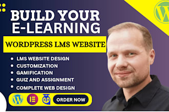 design and develop a professional wordpress lms website with learndash