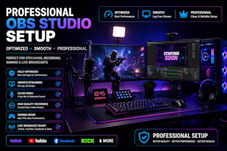 setup obs studio for professional live streaming, recording and gaming