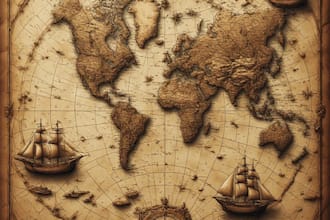 create stunning historical replica maps and vintage cartography art