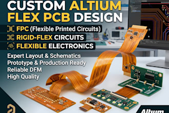 design custom altium flex pcb, fpc, rigid flex and flexible electronics
