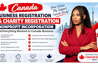 do canada business registration nonprofit incorporation UK charity registration